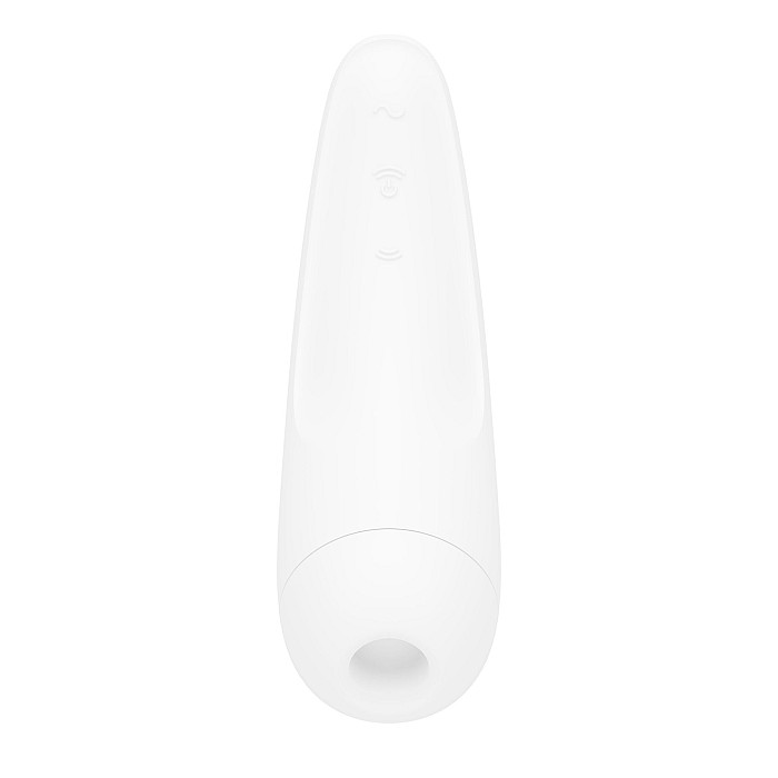 Вакуумний кліторальний стимулятор Satisfyer Curvy 2+ White з керуванням через інтернет