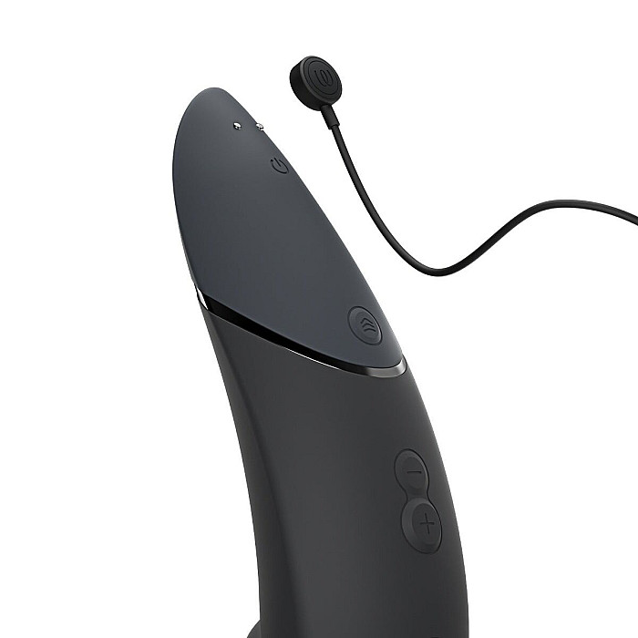 Вакуумный клиторальный стимулятор Womanizer Next Black, 3D Pleasure Air, 14 уровней интенсивности