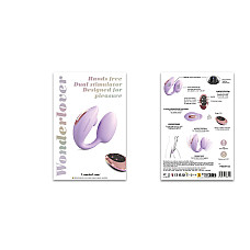 Віброяйце з вакуумною кліторальною стимуляцією Love To Love Wonderlover VIVA MAUVE