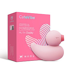 Вакуумный вибратор-уточка CuteVibe Ducky Pink