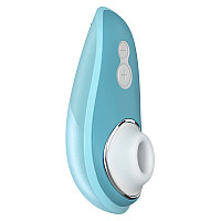 Вакуумный клиторальный стимулятор Womanizer Liberty Blue, магнитная крышка, 2 насадки