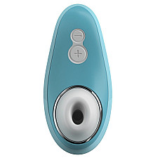 Вакуумный клиторальный стимулятор Womanizer Liberty Blue, магнитная крышка, 2 насадки