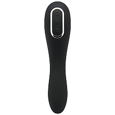 Вибратор и вакуумный клиторальный стимулятор Alive Midnight Quiver Black - секс-игрушка 2в1