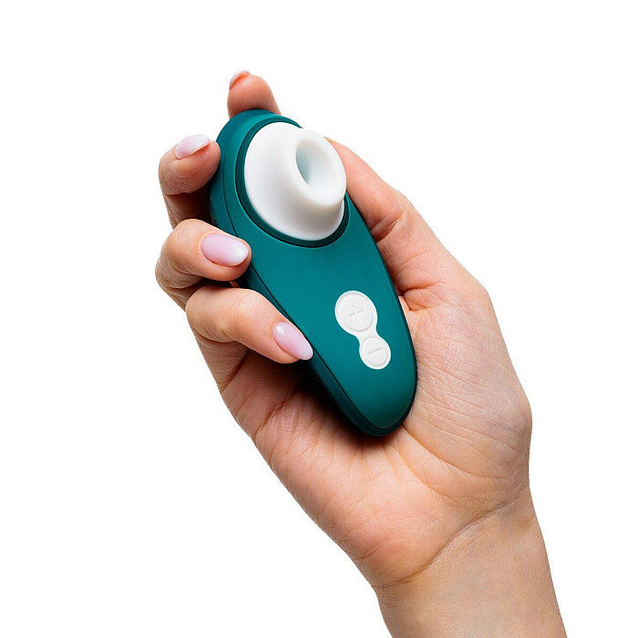 Вакуумный клиторальный стимулятор Womanizer Liberty 2 Dark Petrol, 8 режимов, магнитная крышечка
