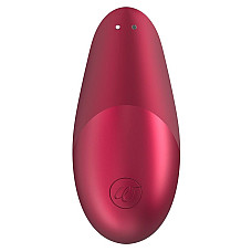 Вакуумный клиторальный стимулятор Womanizer Liberty Red, магнитная крышка, 2 насадки