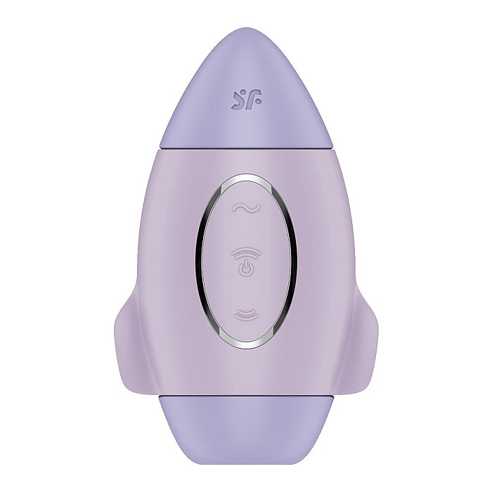 Вакуумный стимулятор с вибрацией Satisfyer Mission Control Violet, 2 независимых мотора