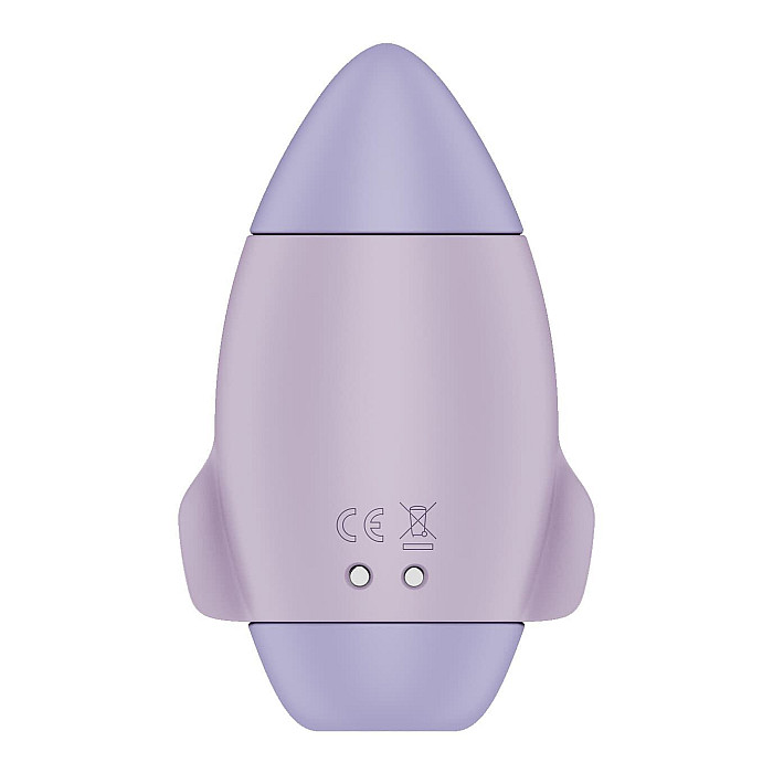 Вакуумный стимулятор с вибрацией Satisfyer Mission Control Violet, 2 независимых мотора