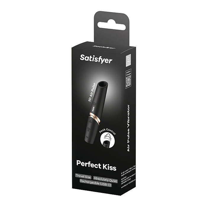Вакуумный стимулятор Satisfyer Perfect Kiss, магнитная технология 3D Air Pulse, 30 режимов работы
