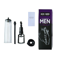 Вакуумная помпа с ручным насосом Men Powerup Black