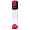 Автоматическая вакуумная помпа Men Powerup Passion Pump Red, LED-табло, перезаряжаемая, 8 режимов