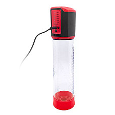 Автоматическая вакуумная помпа Men Powerup Passion Enlargement system Red, перезаряжаемая, 5 режимов