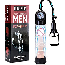 Вакуумная помпа Men Powerup со стрелочным манометром и ручным насосом