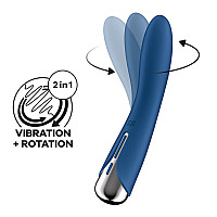 Вібратор точки G з обертанням Satisfyer Spinning Vibe 1 Blue, 2 мотори