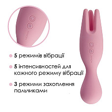 Двойной вибратор для чувствительных зон Svakom Nymph Pale Pink