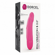 Вибратор Dorcel Real Vibration S Magenta 2.0, диам 3,7см, перезаряжаемый, для точки G