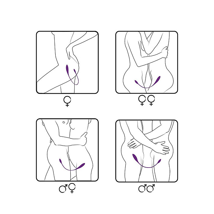 Вібратор двосторонній Adrien Lastic AD-2 з пультом LRS