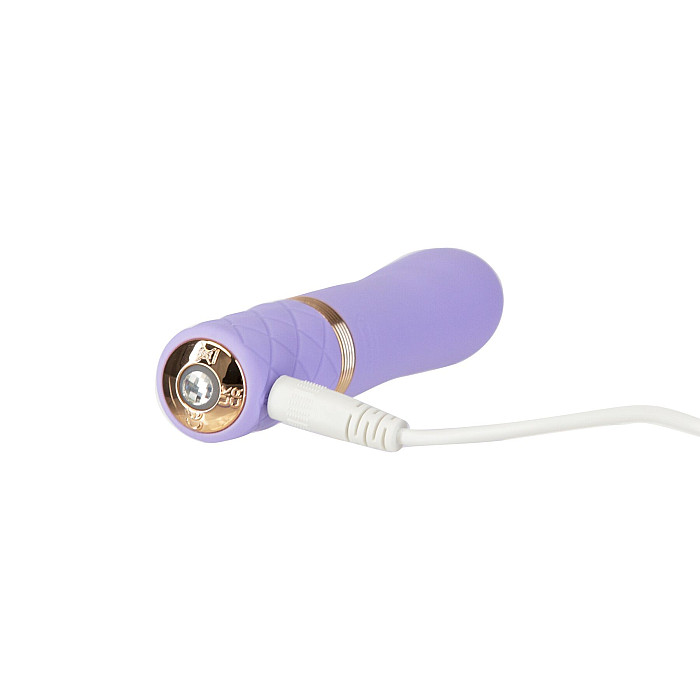 Роскошный вибратор Pillow Talk Flirty Purple Special Edition, Сваровски, повязка на глаза+игра
