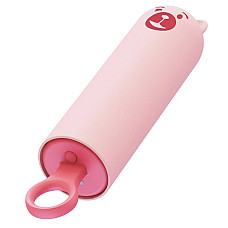 Вибратор CuteVibe Teddy Pink (Black Dildo), реалистичный вибратор под видом мороженого