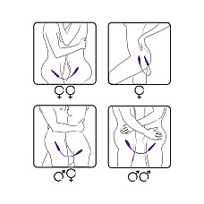 Вибратор двусторонний Adrien Lastic AD-2X с пультом LRS