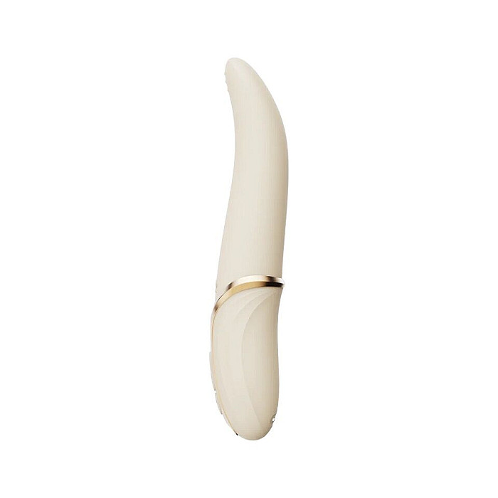 Вибратор Zalo – EVE Ivory White, вибрация + ротация, имитация язычка, подогрев до 39 °C