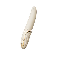 Вибратор Zalo – EVE Ivory White, вибрация + ротация, имитация язычка, подогрев до 39 °C