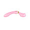 Вібромасажер Shunga Zoa Light Pink, двосторонній