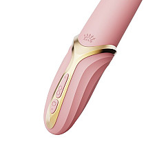 Вибратор Zalo – EVE Sakura Pink, вибрация + ротация, имитация язычка, подогрев до 39 °C