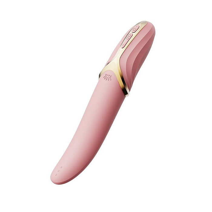 Вибратор Zalo – EVE Sakura Pink, вибрация + ротация, имитация язычка, подогрев до 39 °C
