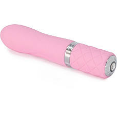 Роскошный вибратор PILLOW TALK - Flirty Pink с кристаллом Swarovski, гибкая головка