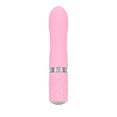 Роскошный вибратор PILLOW TALK - Flirty Pink с кристаллом Swarovski, гибкая головка