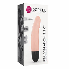 Вибратор Dorcel Real Vibration S Flesh 2.0, диам 3,7см, перезаряжаемый, для точки G
