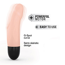 Вибратор Dorcel Real Vibration S Flesh 2.0, диам 3,7см, перезаряжаемый, для точки G