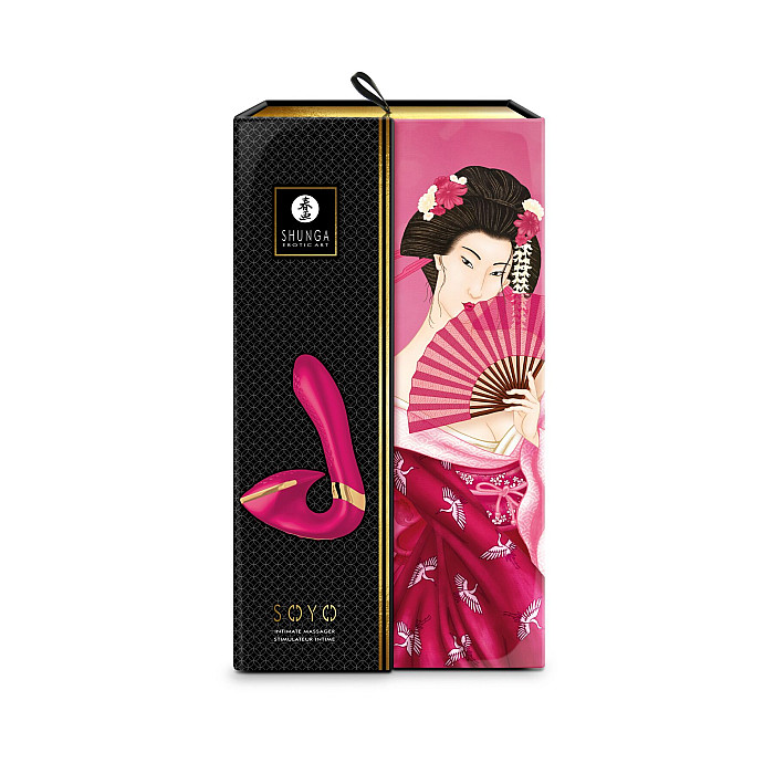 Вагинально-клиторальный вибратор Shunga Soyo Raspberry