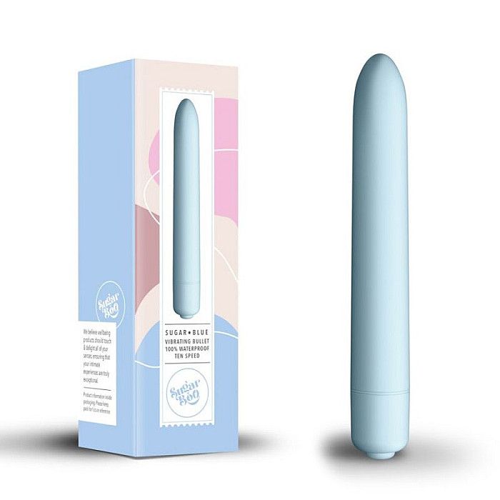 Мінівібратор SugarBoo Sugar Blue, 10 рівнів інтенсивності