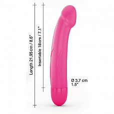 Вібратор Dorcel Real Vibration M Magenta 2.0, діаметр 3,7см, перезаряджається, для точки G