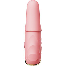 Смарт-вібратор для грудей Zalo - Nave Coral Pink, пульт ДК, робота через додаток