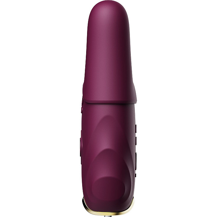 Смарт-вибратор для груди Zalo - Nave Velvet Purple, пульт ДУ, работа через приложение