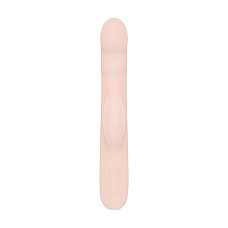 Вибратор-кролик с пульсацией Good Vibes Only – SHAI Thrusting Vibrator Soft Silicone – Pink, 3 мотора