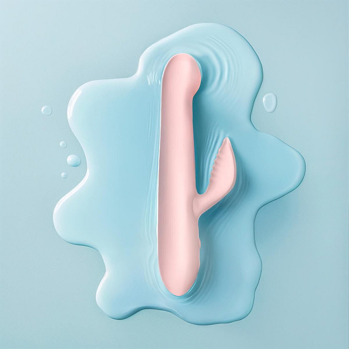 Вібратор-кролик Good Vibes Only - SHAI Thrusting Vibrator Soft Silicone - Pink