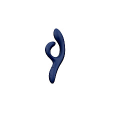 Смарт вибратор-кролик We-Vibe Nova Midnight Blue, эргономичный, регулируемый угол наклона ствола