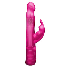 Вибратор-кролик Dorcel Baby Rabbit Pink с жемчужным массажем и вращающейся головкой