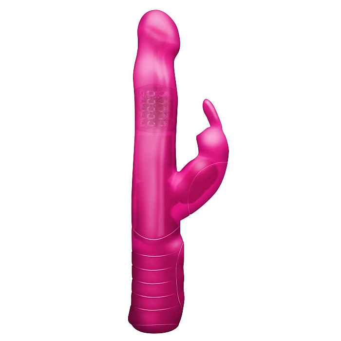 Вибратор-кролик Dorcel Baby Rabbit Pink с жемчужным массажем и вращающейся головкой