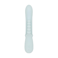 Тройной вибратор Good Vibes Only – SAGE Triple Stimulation Vibe Soft Silicone – Blue, манящее движение