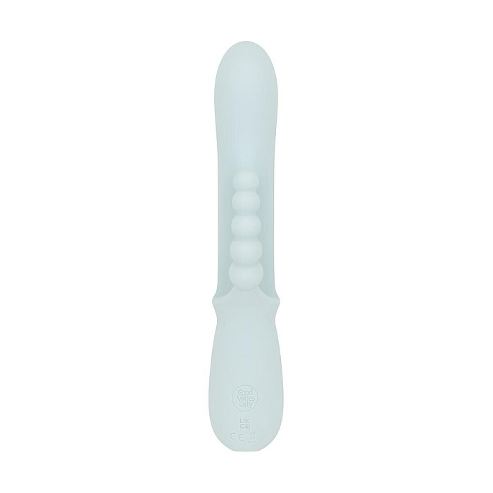 Тройной вибратор Good Vibes Only – SAGE Triple Stimulation Vibe Soft Silicone – Blue, манящее движение