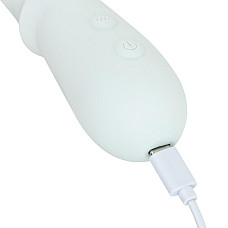 Тройной вибратор Good Vibes Only – SAGE Triple Stimulation Vibe Soft Silicone – Blue, манящее движение