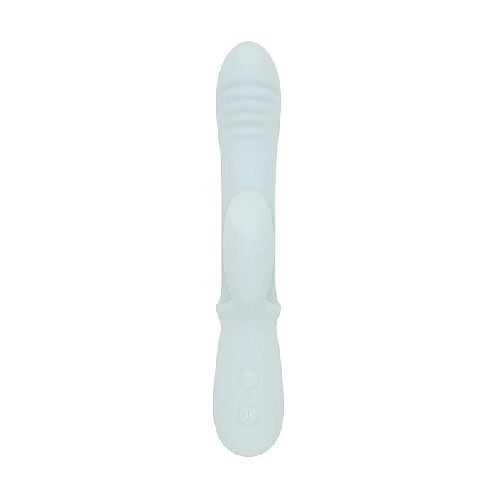 Тройной вибратор Good Vibes Only – SAGE Triple Stimulation Vibe Soft Silicone – Blue, манящее движение