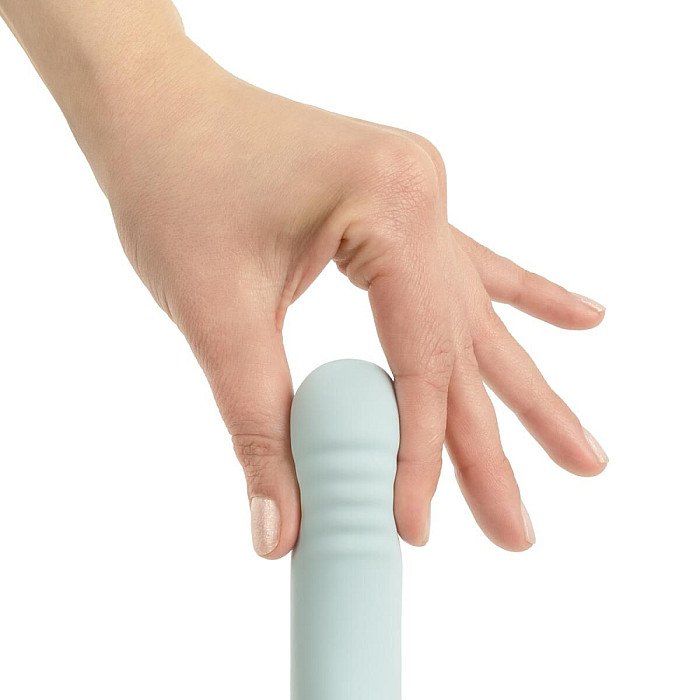 Тройной вибратор Good Vibes Only – SAGE Triple Stimulation Vibe Soft Silicone – Blue, манящее движение