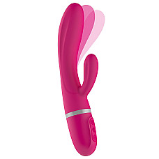 Вибратор-кролик Liebe Bend It Plus Cerise, гибкий, 2 мотора, 10 режимов