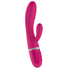 Вибратор-кролик Liebe Bend It Plus Cerise, гибкий, 2 мотора, 10 режимов