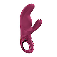 Вібратор-кролик Fun Factory MISS BI Wine Red, 2 незалежні мотори, діаметр 4,2 см